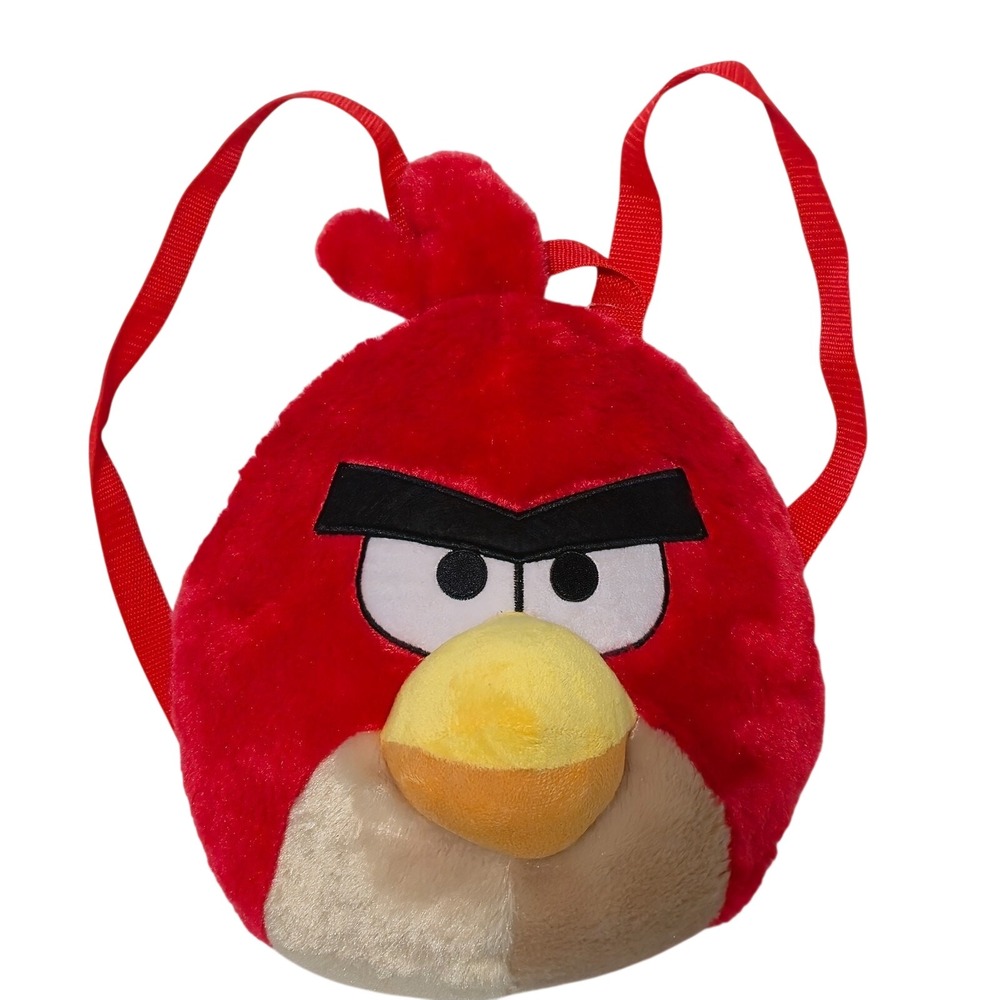 Angry Birds Terence Red Plush Backpack Adjustable Kids Adults 2010 NWT Rovio